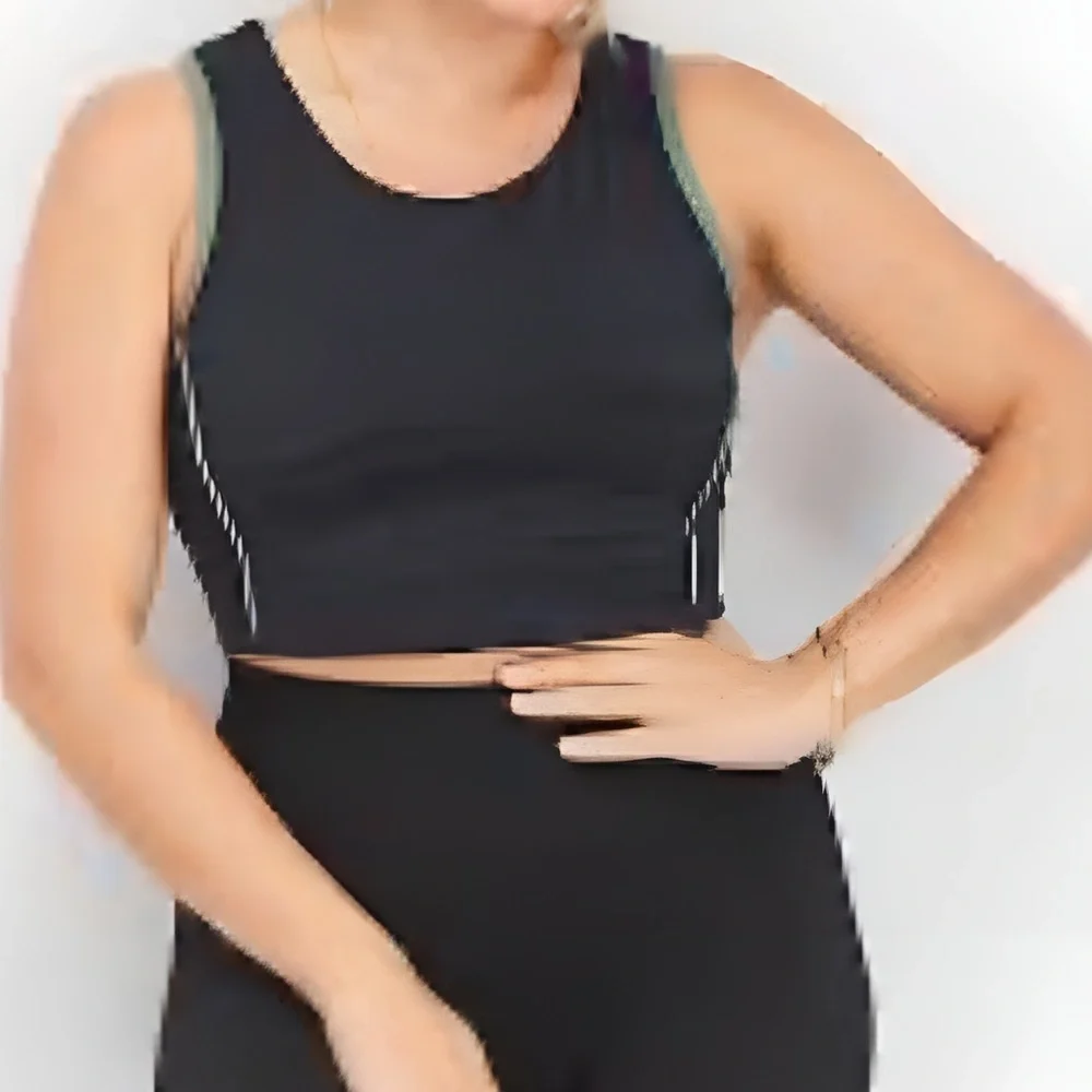 NWT StitchFix We Wander Active Longline Laser Cut Sports Bra